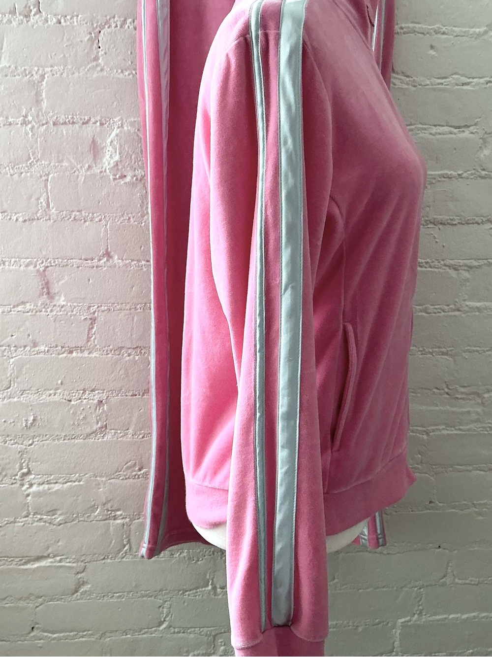 Mary Kay 2 Piece Avia Activewear Pink Velour Co-Ord Track Suit Size M Rare VTG - Picture 8 of 16